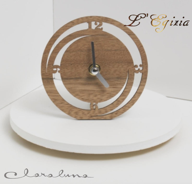 Bomboniera matrimonio claraluna 2021 orologio legno rotondo 21702 freeshipping - L'Egizia