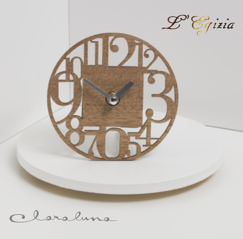 Bomboniera matrimonio claraluna 2021 orologio legno rotondo 21704