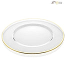 Sottopiatto cristallo filo oro