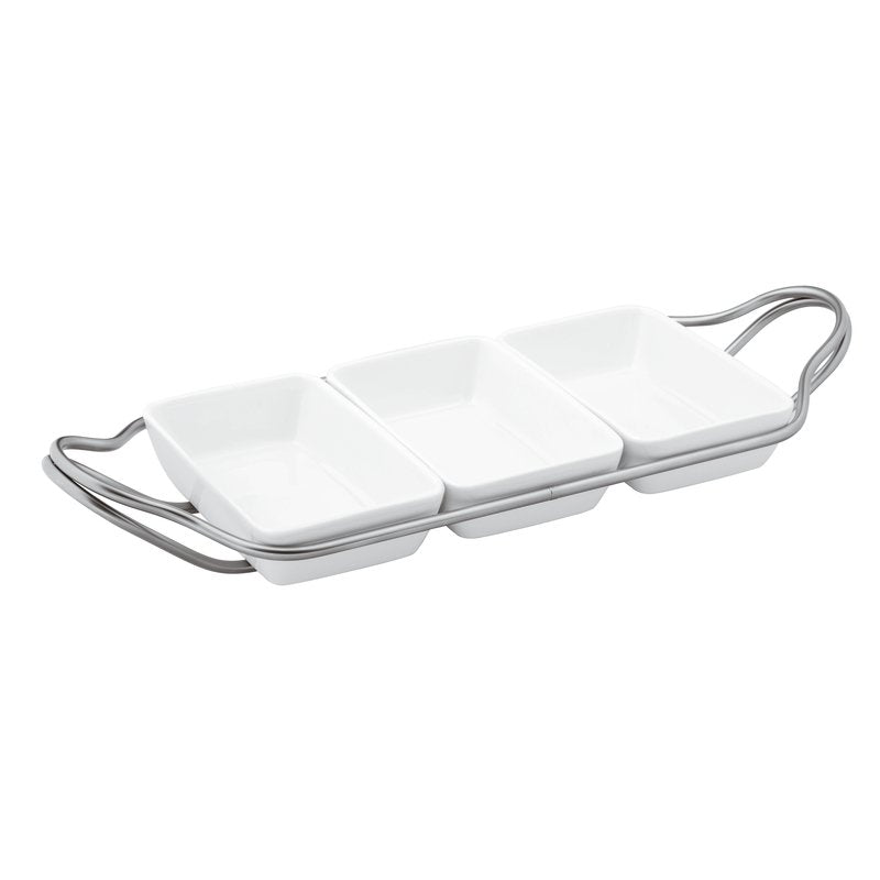 Antipastiera con supporto, Sambonet, linea New Living freeshipping - L'Egizia