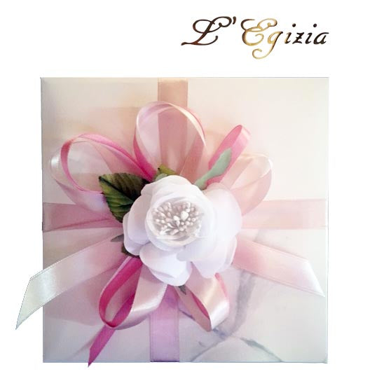 Bomboniera nascita e battesimo elefantino con cuore rosa con supporto Cod.: 21931A freeshipping - L'Egizia