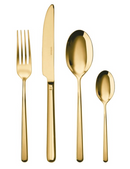 Sambonet Servizio 24 pz monoblocco in acciaio inox pvd - oro - Linear - L'Egizia