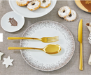 Sambonet Servizio 24 pz monoblocco in acciaio inox pvd - oro - Linear - L'Egizia