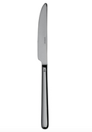 Coltello tavola, monoblocco acciaio inox nero LINEAR - L'Egizia