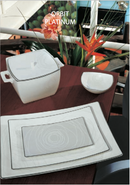 Orbit Platinum Royal Bone China sz.tavola 39 pezzi - L'Egizia