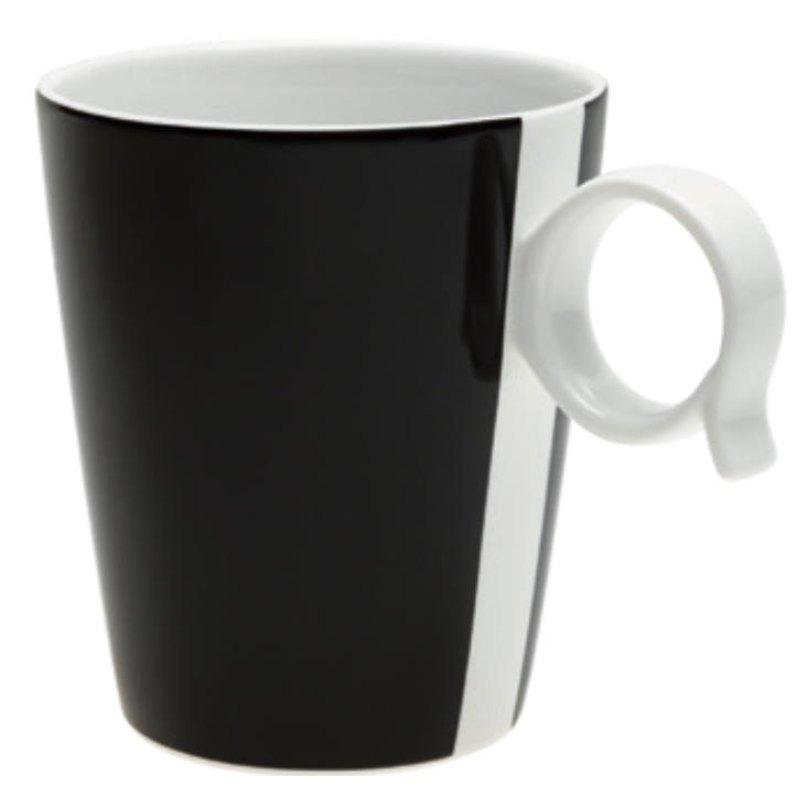 set 4 tazze Mug Bandy Black GB - L'Egizia