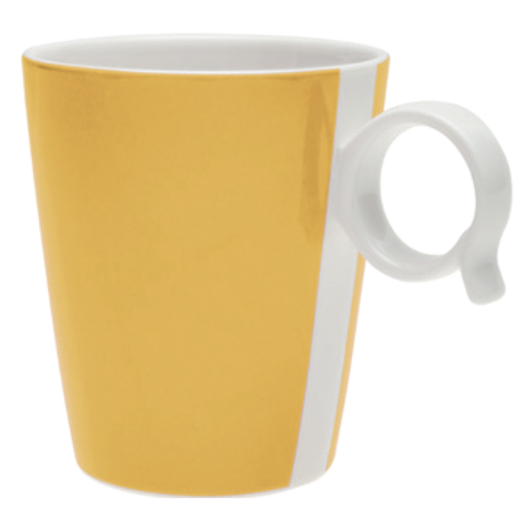 set 4 tazze Mug Bandy Yellow GB - L'Egizia