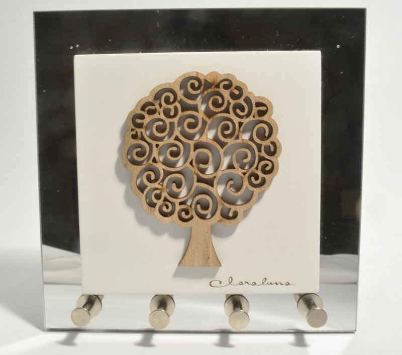 Bomboniera matrimonio Claraluna  Quadro Appendi Chiavi Albero, Linea Sweet Home, art. 20661 freeshipping - L'Egizia