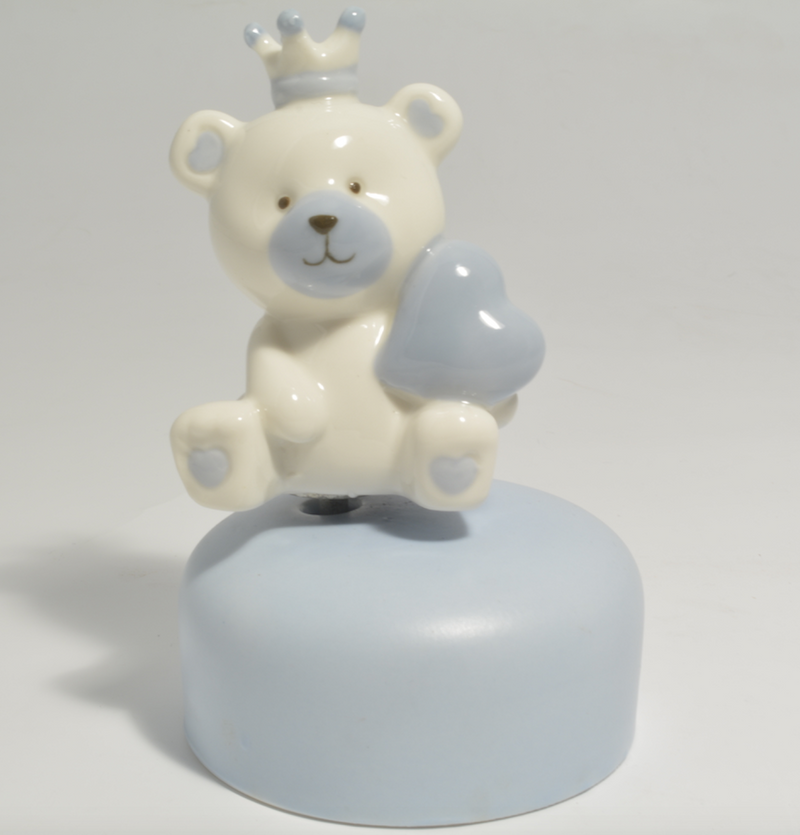 Bomboniera Claraluna Carillon Orsetto azzurro  art. 20924, linea Bear freeshipping - L'Egizia