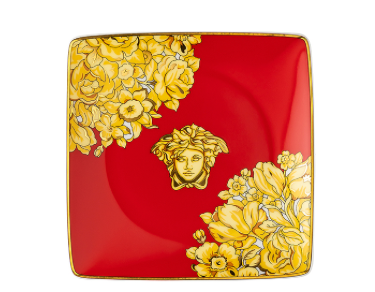 Bomboniera Versace Medusa Rhapsody Red coppetta quadrata piana cm. 12 freeshipping - L'Egizia