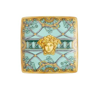 Bomboniera Versace Scala del Palazzo verde  coppetta quadrata piana cm. 12 freeshipping - L'Egizia