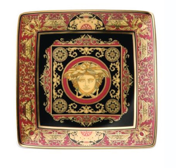 Bomboniera Versace Medusa coppetta quadrata piana cm. 12 freeshipping - L'Egizia