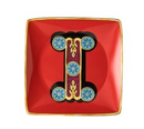 Bomboniera Rosenthal Versace Holiday Alphabet lettera I coppetta quadrata piana cm. 12 freeshipping - L'Egizia