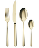 Sambonet Servizio 24 pz monoblocco in acciaio inox pvd -champagne- Linear - L'Egizia