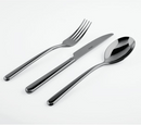 Sambonet Servizio 30 pz monoblocco acciaio inox nero Linear - L'Egizia