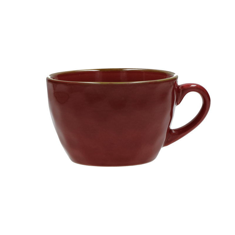 CONCERTO ROSSO MALAGA set 4 pezzi Tazza Colazione 420 cc - L'Egizia