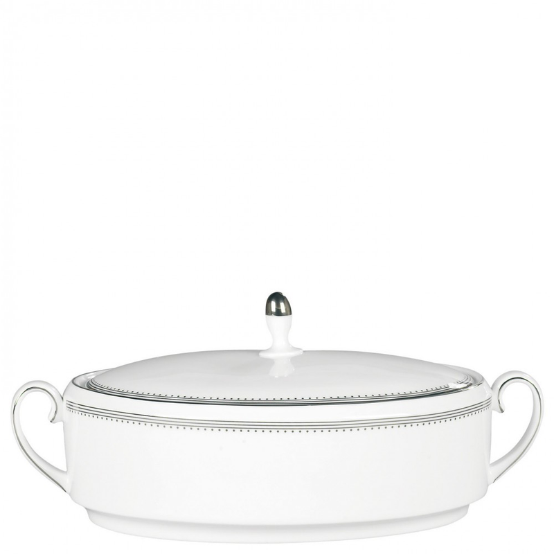 Vera Wang Grosgrain Covered Vegetable Dish (Temporarily Out Of Stock) - L'Egizia