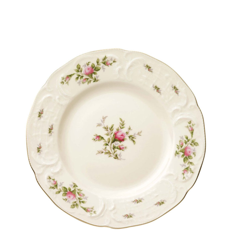 Sanssouci Elfenbein Rosenthal Piatto piano 26 cm Moosrose - L'Egizia