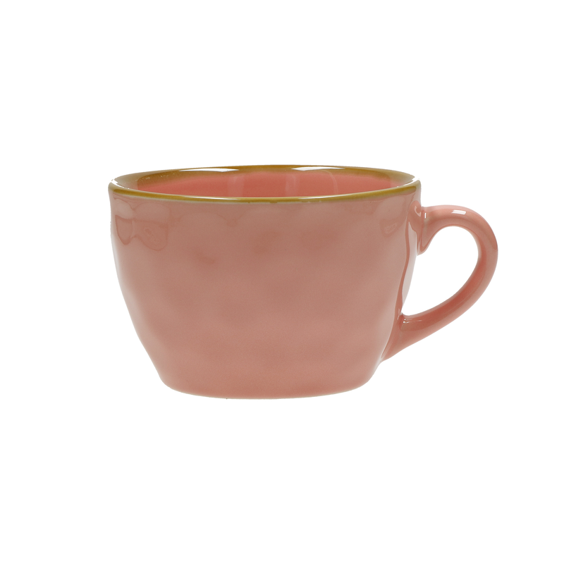 CONCERTO ROSA ANTICO set 4 pezzi Tazza Colazione 420 cc - L'Egizia