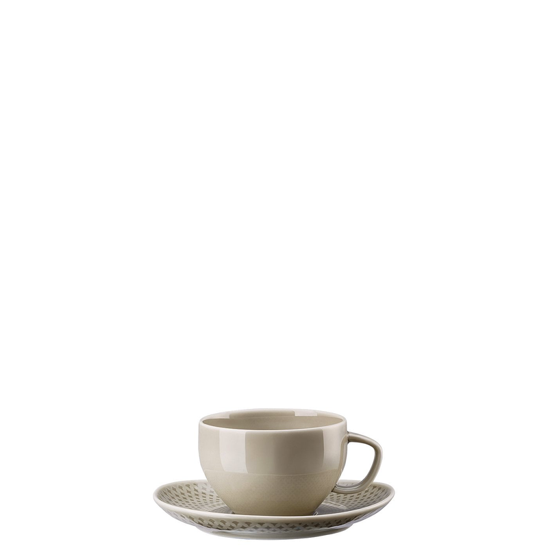 Junto Pearl Grey Teetasse im Geschenkkarton - L'Egizia