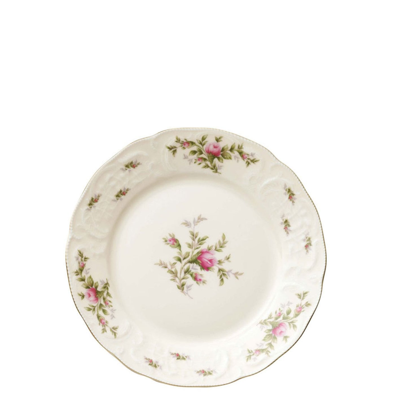 Sanssouci Elfenbein Rosenthal Piatto piano 21 cm Moosrose - L'Egizia