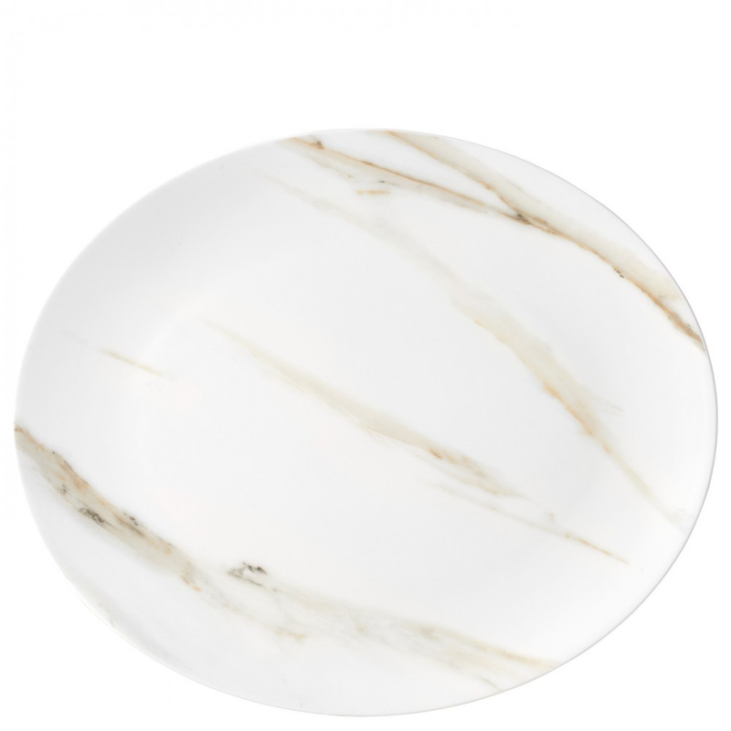 Vera Wang Venato Imperial Oval Platter 35cm (Temporarily Out Of Stock) - L'Egizia