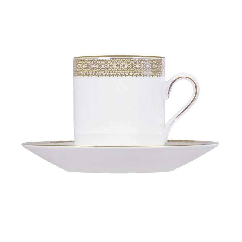 Vera Wang Lace Gold Espresso Saucer - L'Egizia