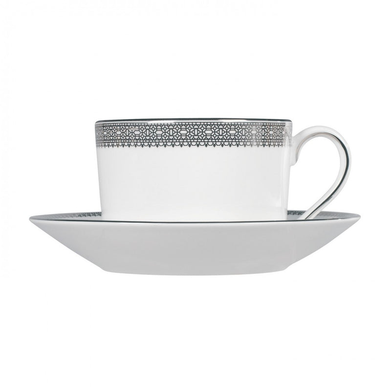 Vera Wang Lace Platinum Tea Saucer - L'Egizia