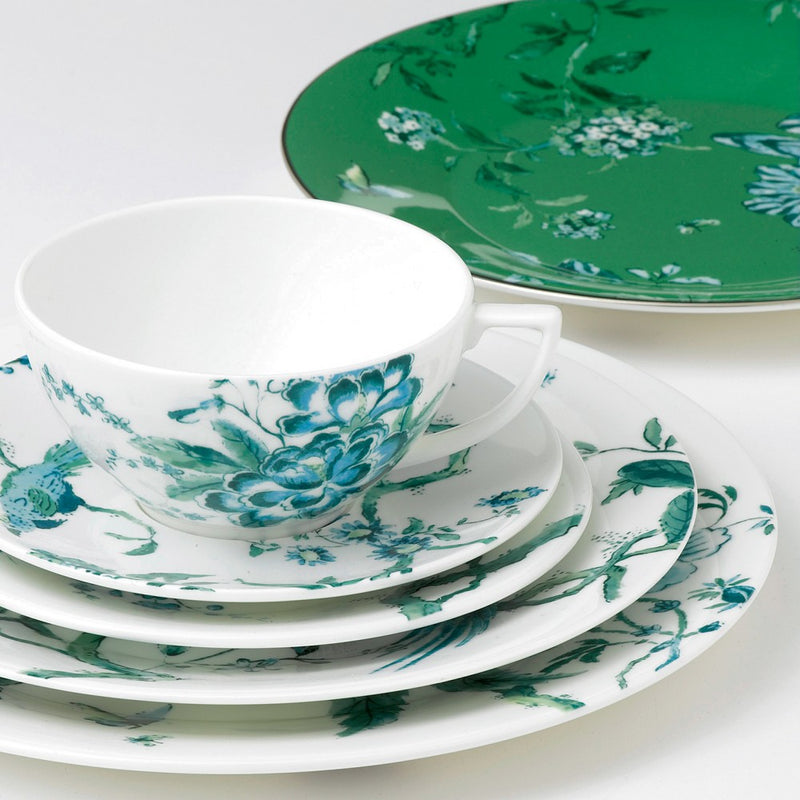 Jasper Conran Chinoiserie White Teacup And Saucer (Set Of 2), Gift Boxed - L'Egizia